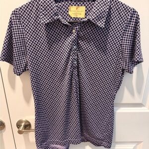 Sport Haley Black and White Geometric Shirt